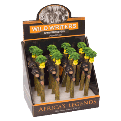 Wild Writer Pens – Per box of 12 : Chimp Head