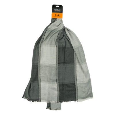 Scarf Men-Two Tone Grey Squares