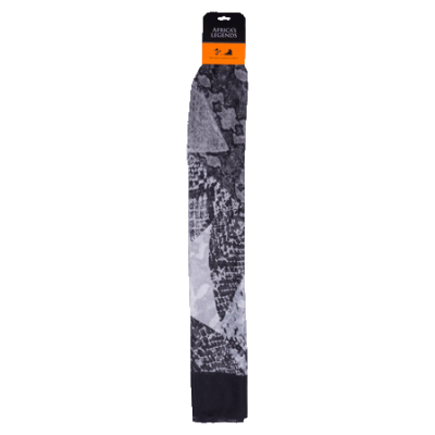 Scarf-Snake Print-Black/Grey (Large)