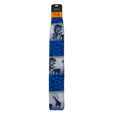 Scarf-Safari Scene-Blue