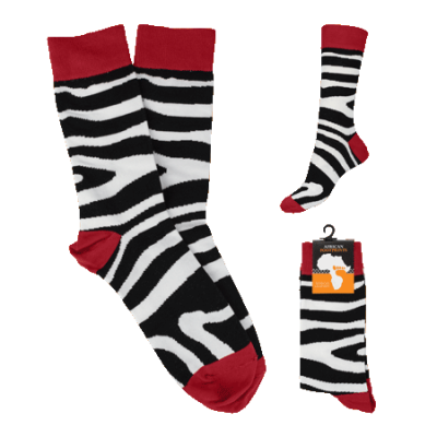 Socks - Zebra - Animal Print