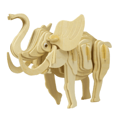 Woodcraft Construction Kit - Elephant
