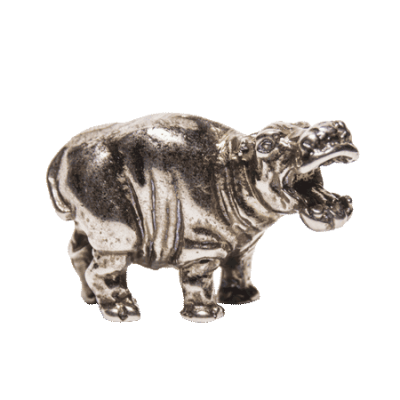Metal Figurine - Hippo