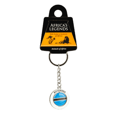 Spinning Keyring - Botswana