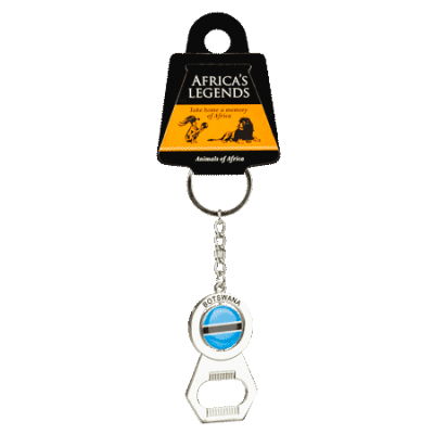 Bottle Opener with Keyring - Botswana