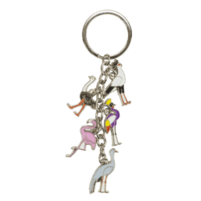 5 Charm Keyring-Birds