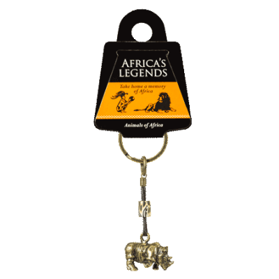 Ethnic Keyring - Rhino