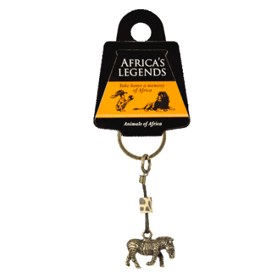 Ethnic Keyring - Zebra
