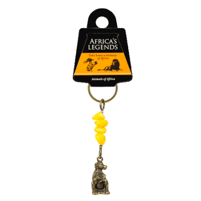 Gemstone Keyring - Baboon