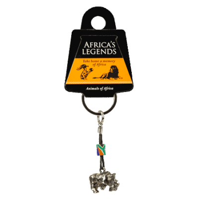 FIMO Keyring with Flag - Rhino