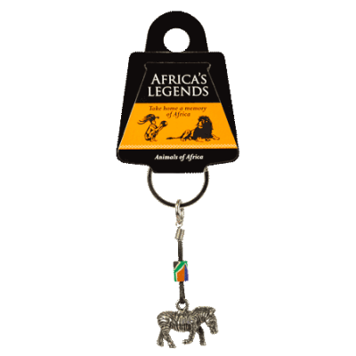 FIMO Keyring with Flag - Zebra