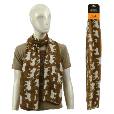 Scarf-Lion-Brown (Large)
