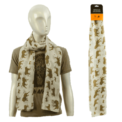 Scarf-Lion-Cream (Large)