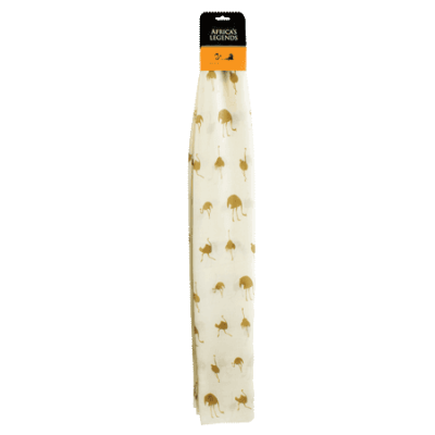 Scarf-Ostrich-Cream (Large)