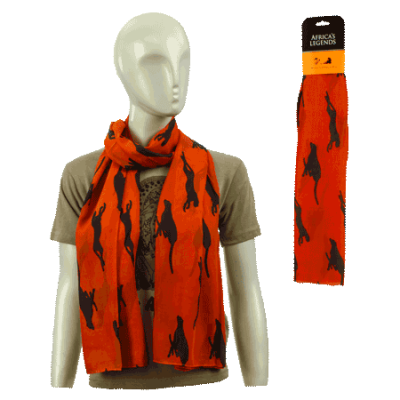 Scarf-Cheetah-Orange (Small)