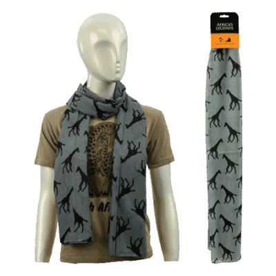 Scarf-Giraffe-Grey (Large)