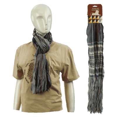 Scarf Men-Blue & Teal Check