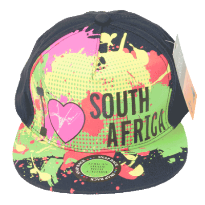 I Love South Africa Snapback-Black