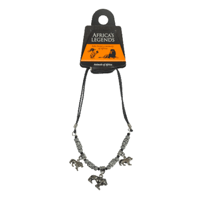 3 Charm Necklace - Lion
