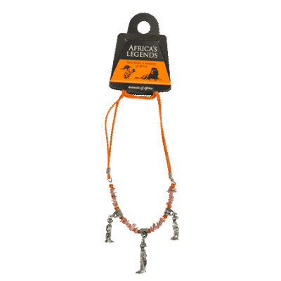 3 Charm Necklace - Meerkat