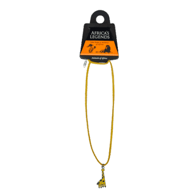Necklace Pendant - Giraffe - Yellow