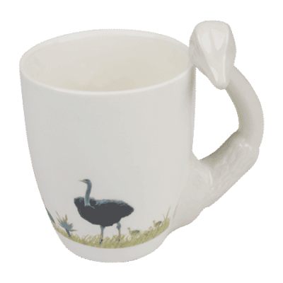 Ceramic Mug - Ostrich - Plain - no decal