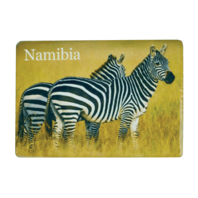 Ceramic Fridge Magnet - Namibia - Zebra