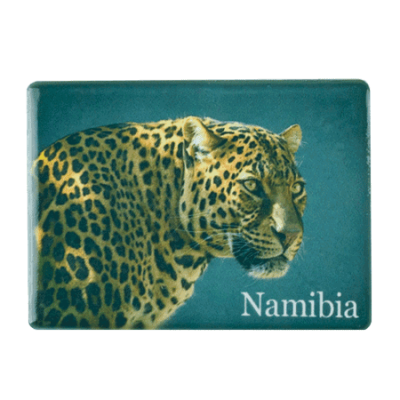 Ceramic Fridge Magnet - Namibia - Leopard
