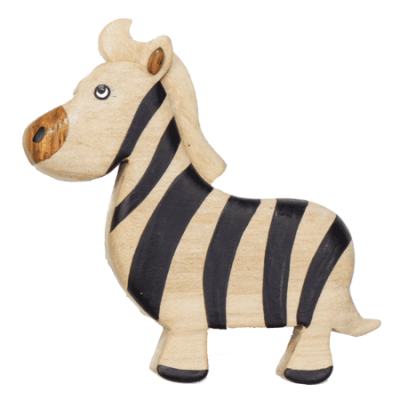 Baobab Woodcraft Magnet Pack - Zebra