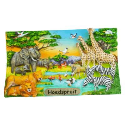 Hand Painted Magnet - Around the Waterhole