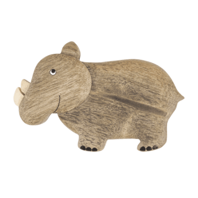 Baobab Woodcraft Magnet Pack - Rhino