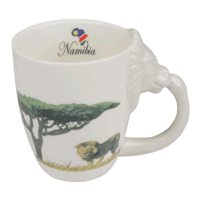 Ceramic Mug - Lion - Namibia Flag