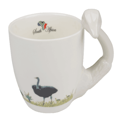 Ceramic Mug - Ostrich - South Africa Flag