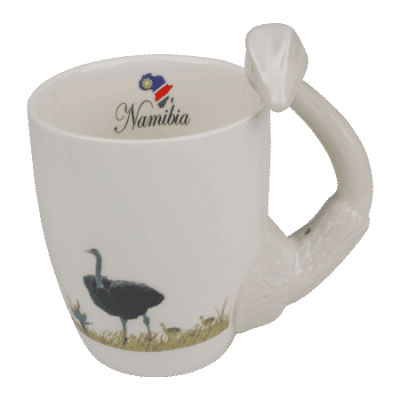 Ceramic Mug - Ostrich - Namibia Flag