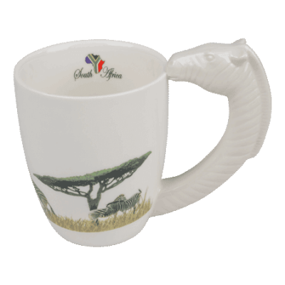 Ceramic Mug - Zebra - South Africa Flag