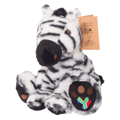 Big Foot Zebra with SA Flag