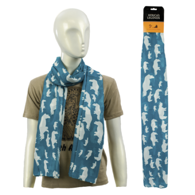 Scarf-Rhino-Turquoise (Large)