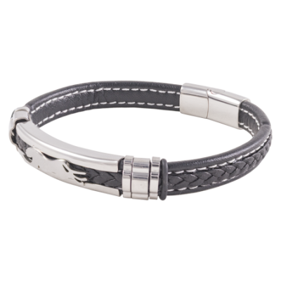 Bracelet-Mens-Cheetah-Black